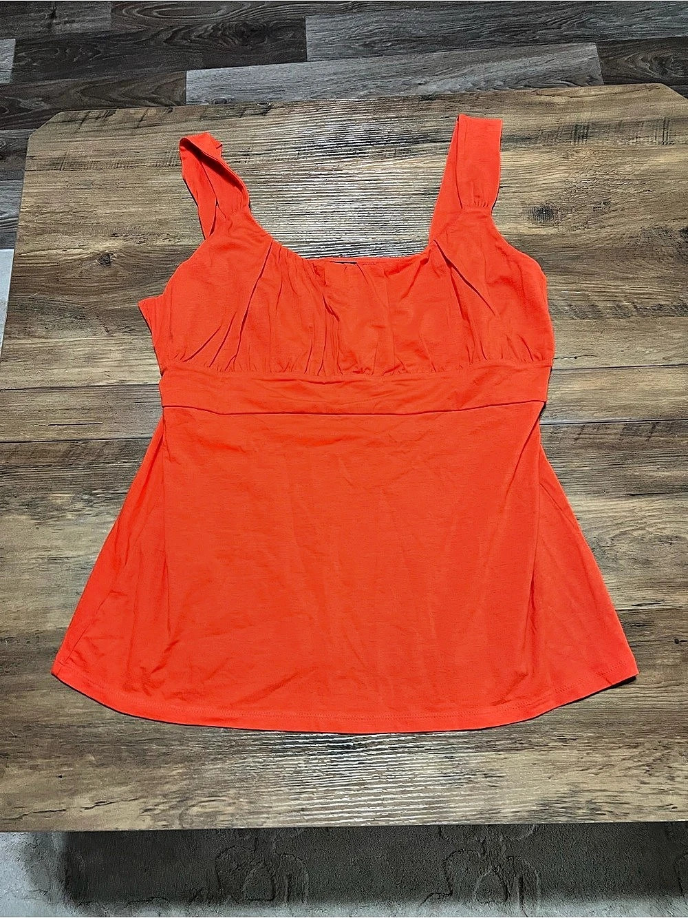 Ann Taylor Orange Tank Top Size xl Like New